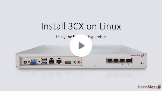 beroNet tutorial Install 3CX on Linux