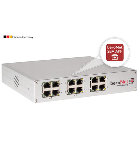 SBA-App transforms a beroNet VoIP Gateway or Card into a Survival Branch Appliance