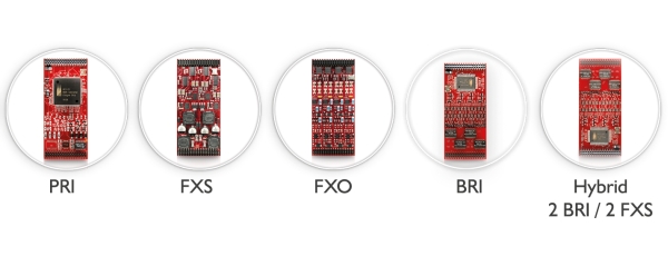 Modularität bietet Ihnen absolute Flexibilität: PRI, FXS, FXO, BRI, Hybrid